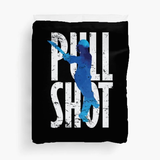 Cricket Pull Shot Sports Moment Duvet Covers
