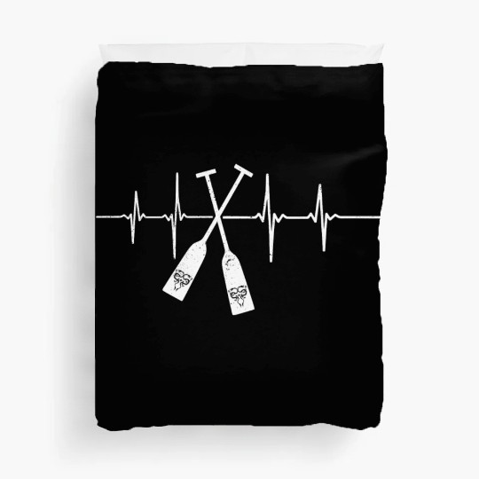 Chinese Dragon Boat Racing Paddles Heartbeat Duvet Covers