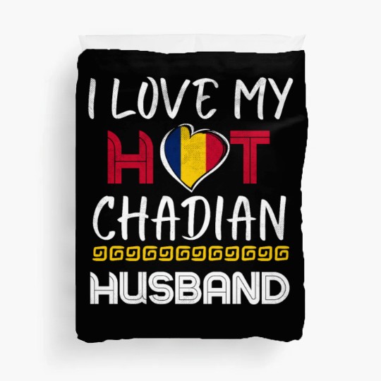 Funny Chadian Husband Proud Wife Duvet Covers