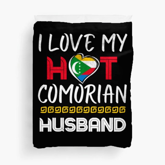 Funny Comorian Husband Proud Wife Duvet Covers