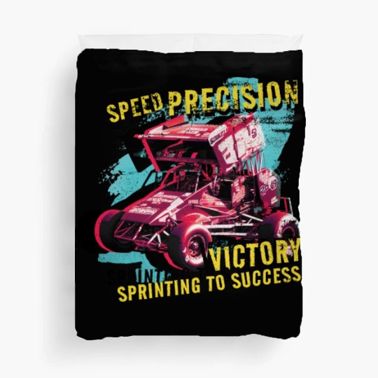 Sprint Car Mom Dirt Track Racing Racing Race Day Duvet Covers