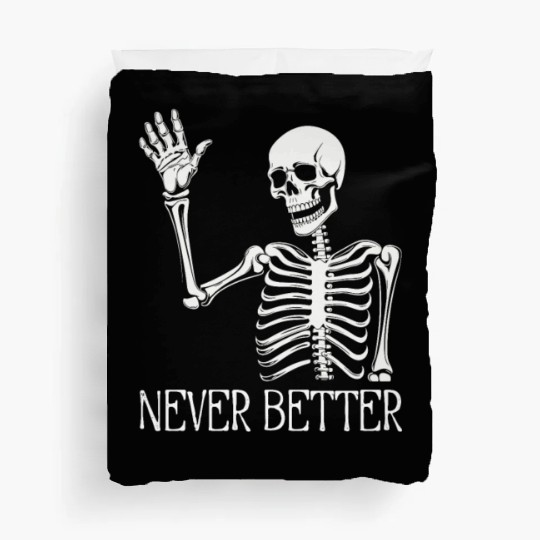 Funny Halloween Skull Duvet Covers | Sarcastic Dead Inside