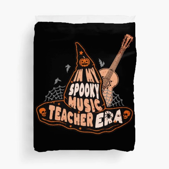 In My Spooky Music Teacher Era Witch Duvet Covers