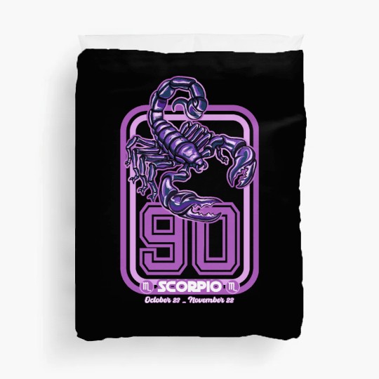 Scorpio Born in 1990 Zodiac star sign horoscope As Duvet Covers