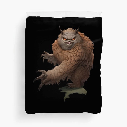 Grizzly Owl - Fantasy Creature Duvet Covers