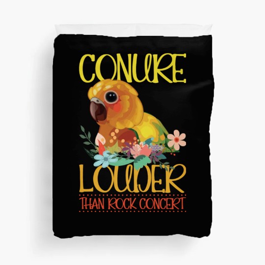 Conure louder than rock concert Duvet Covers