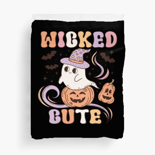 Wicked Cute Halloween: Spooky Charm and Cuteness Duvet Covers