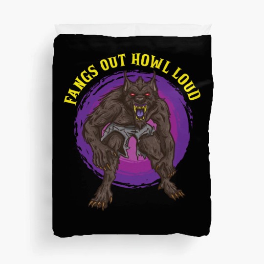 Funny Horror Werewolf Lycanthropy Full Moon Shapes Duvet Covers