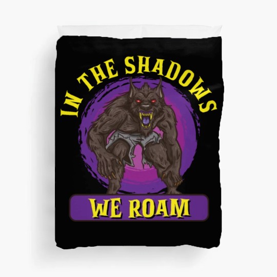 Funny Horror Werewolf Lycanthropy Full Moon Shapes Duvet Covers
