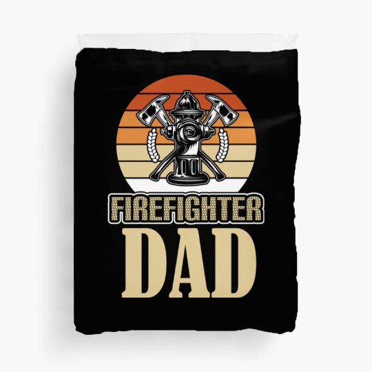 FIREFIGHTER DAD Duvet Covers