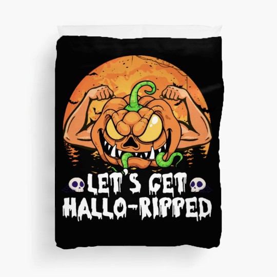 Lets Get Hallo Ripped Duvet Covers Funny Halloween