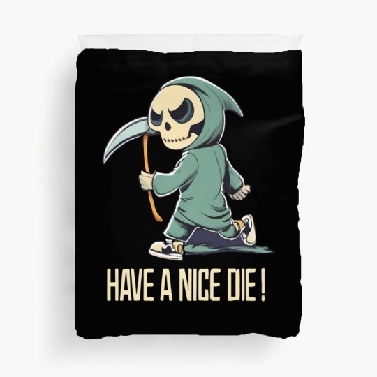 Cute Chibi Grim Reaper Duvet Covers