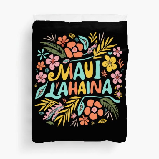 Maui Strong Lahaina Flower floral Duvet Covers