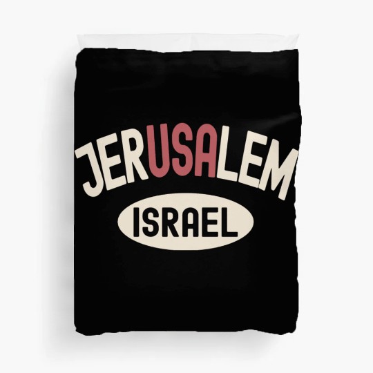 Usa Jerusalem Israel Duvet Covers