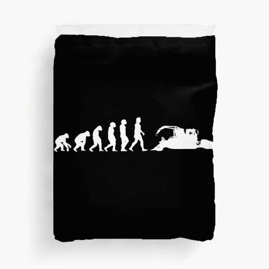 Snow groomer Evolution snow vehicles ski slope Duvet Covers