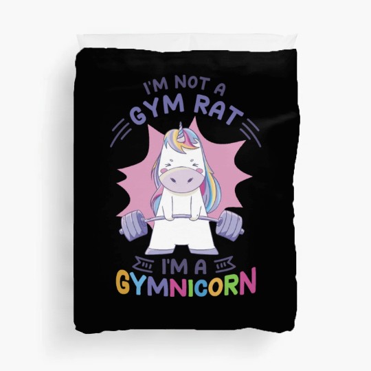 Fitness Workout Bodybuilder Weightlifting Gym Duvet Covers