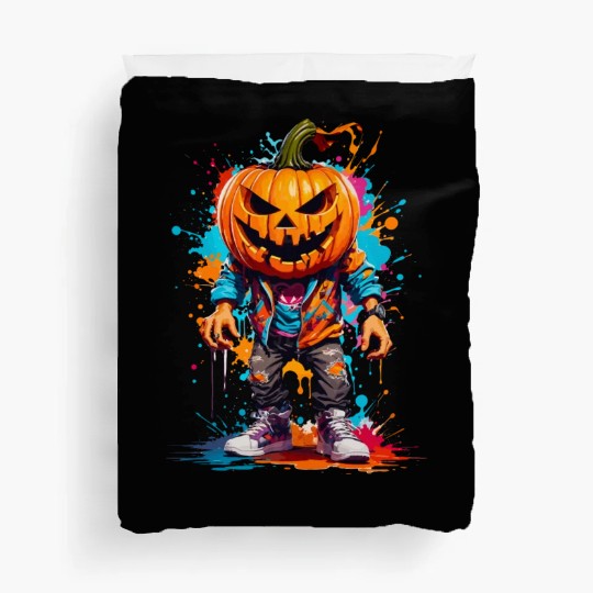 Scary Pumpkin Punk Duvet Covers