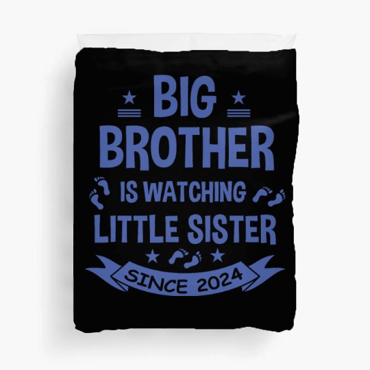 The big brother takes care of the little sister in Duvet Covers