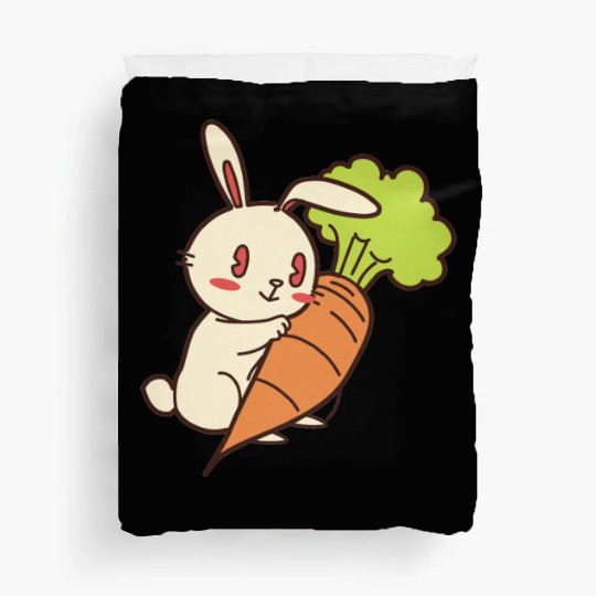 Rabbit And Carrot Duvet Covers