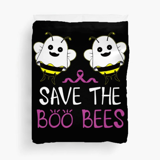 Save The Boo Bees Breast Cancer Awareness Duvet Covers