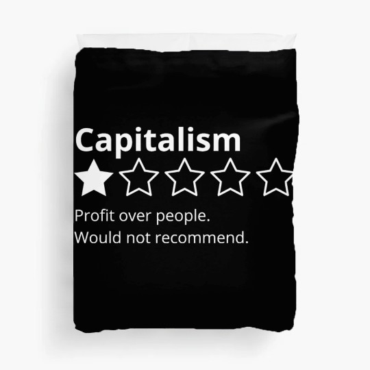 Capitalism Review Duvet Covers