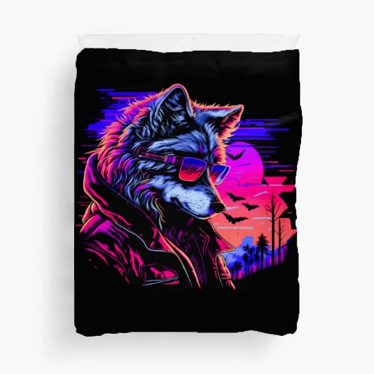 Midnight Synth Serenade Duvet Covers