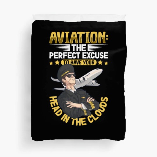 Pilot Aviation Airplane Airline Future Pilots Duvet Covers