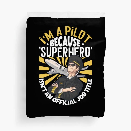 Pilot Aviation Airplane Airline Future Pilots Duvet Covers