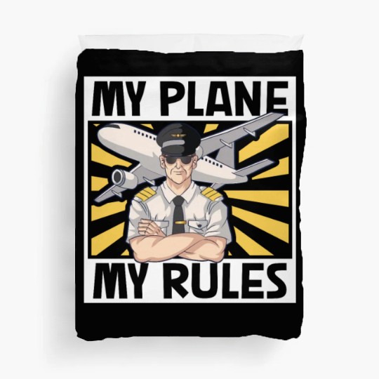 Pilot Aviation Airplane Airline Future Pilots Duvet Covers