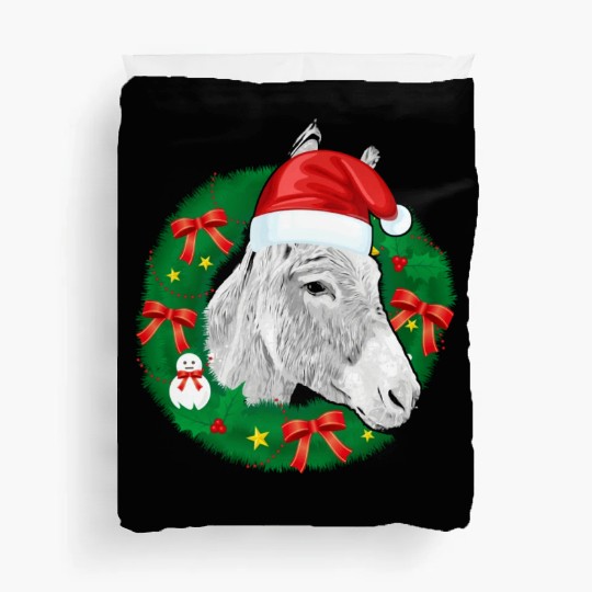 Donkey Lover Christmas Farm Animal Duvet Covers