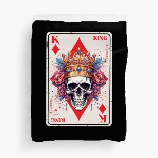 Gothic Card Game Halloween Scary Horror Duvet Covers