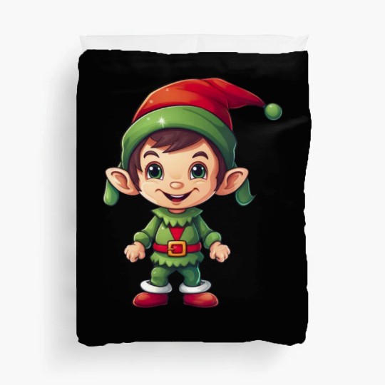 Cool Jolly Stylish Christmas Elf Duvet Covers