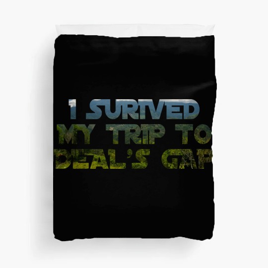 I Survived My Trip To Deals Gap Funny Deals Trip Duvet Covers