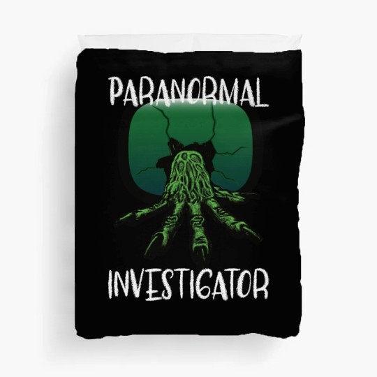Ghost Hunting Paranormal Investigator Duvet Covers