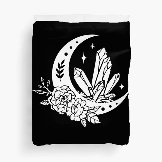 "Crystal Moon Flowers" Duvet Covers