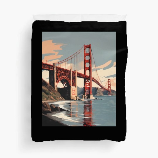 Golden Gate Bridge California Duvet Covers, Golden Gate