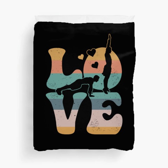 Burpees Workout Gym LOVE Duvet Covers