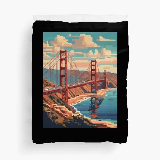 Golden Gate Bridge California Duvet Covers Duvet Covers, Golden