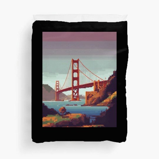 Golden Gate Bridge California Duvet Covers, Golden Gate