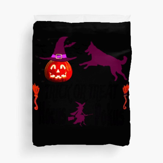 Pumpkin Halloween Trick or Treat Hocus Pocus Dog Duvet Covers