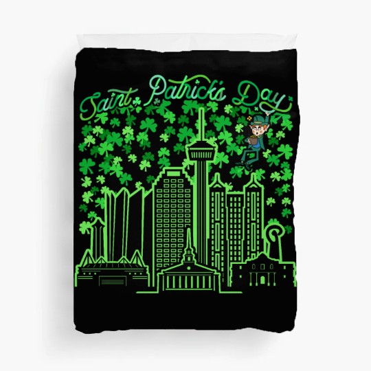 Saint Patrick's Day San Antonio Texas Duvet Covers
