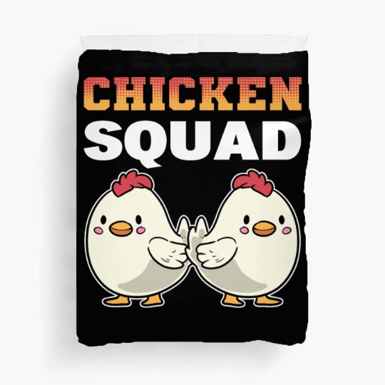 Chicken Squad Poultry Worker Duvet Covers