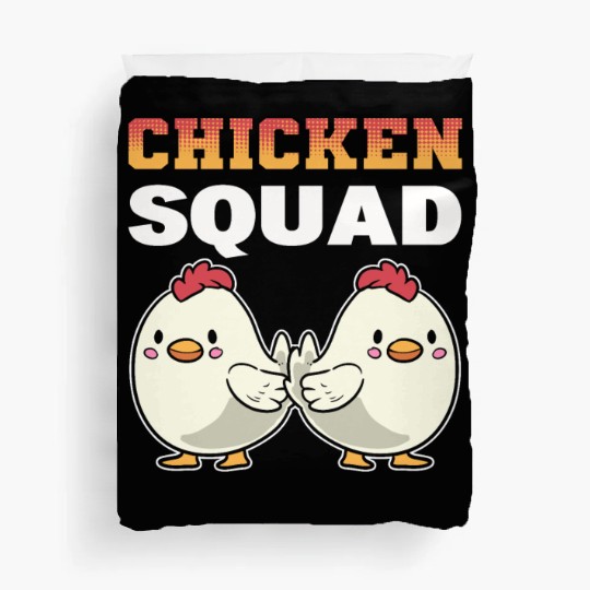 Chicken Squad Poultry Worker Duvet Covers