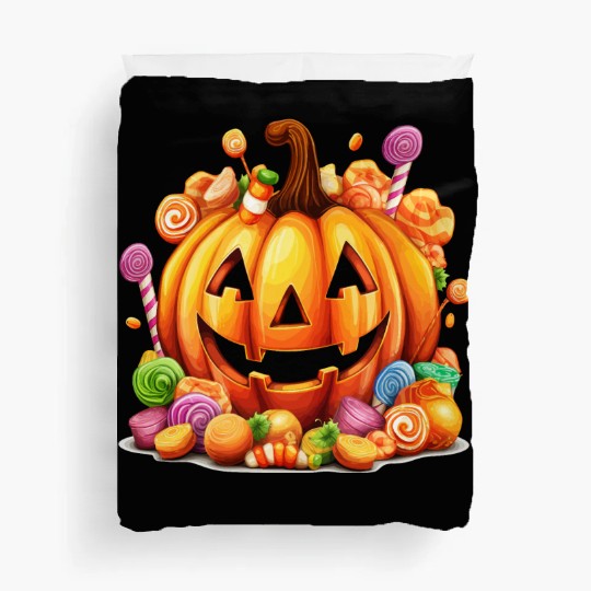 Funny Halloween Cute Pumpkin Sugar Spell Duvet Covers