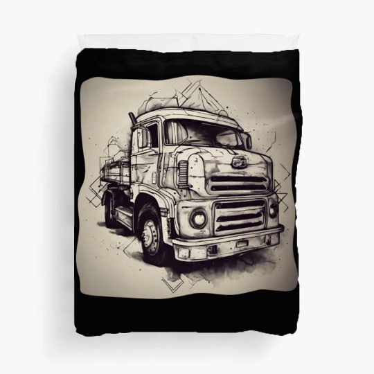 Old School Truck / Oldtimer / Car / Vintage / 60s Duvet Covers