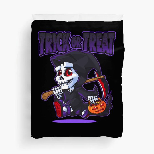 Halloween Trick or Treat Grim Reaper Duvet Covers