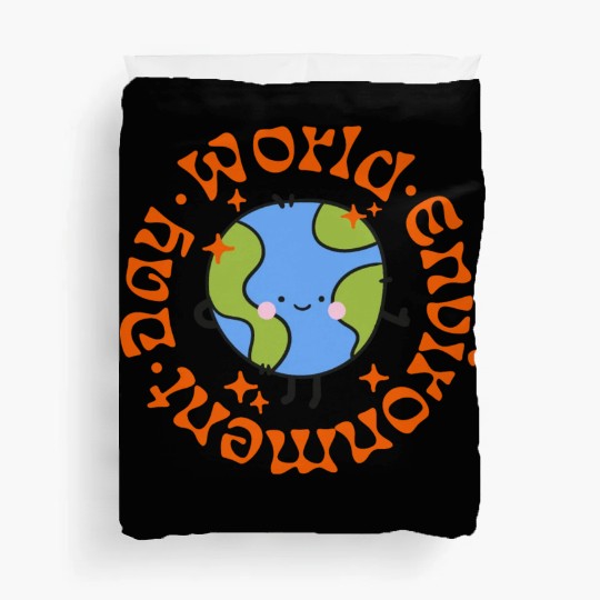 world environment day Duvet Covers