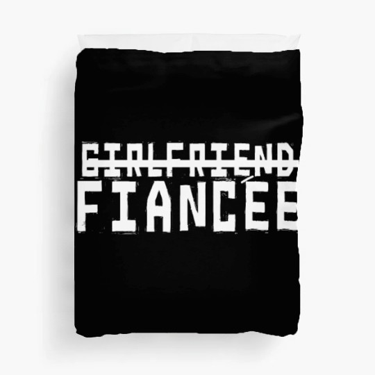 Girlfriend Fiancee Couple Engagement Engaged Duvet Covers