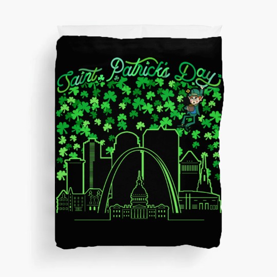 St. Louis Missouri Saint Patrick's Day Duvet Covers