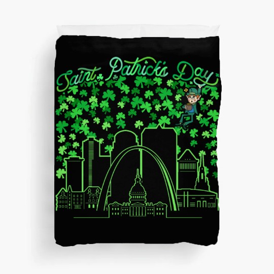 St. Louis Missouri Saint Patrick's Day Duvet Covers